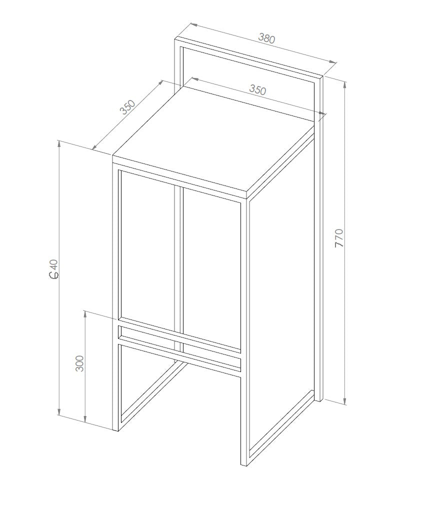 Scaun insula STILL MAD H65 CM