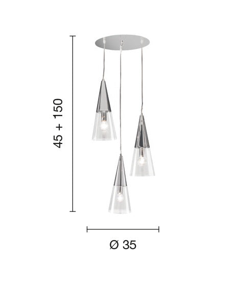 Lampa suspendata BARETO 3