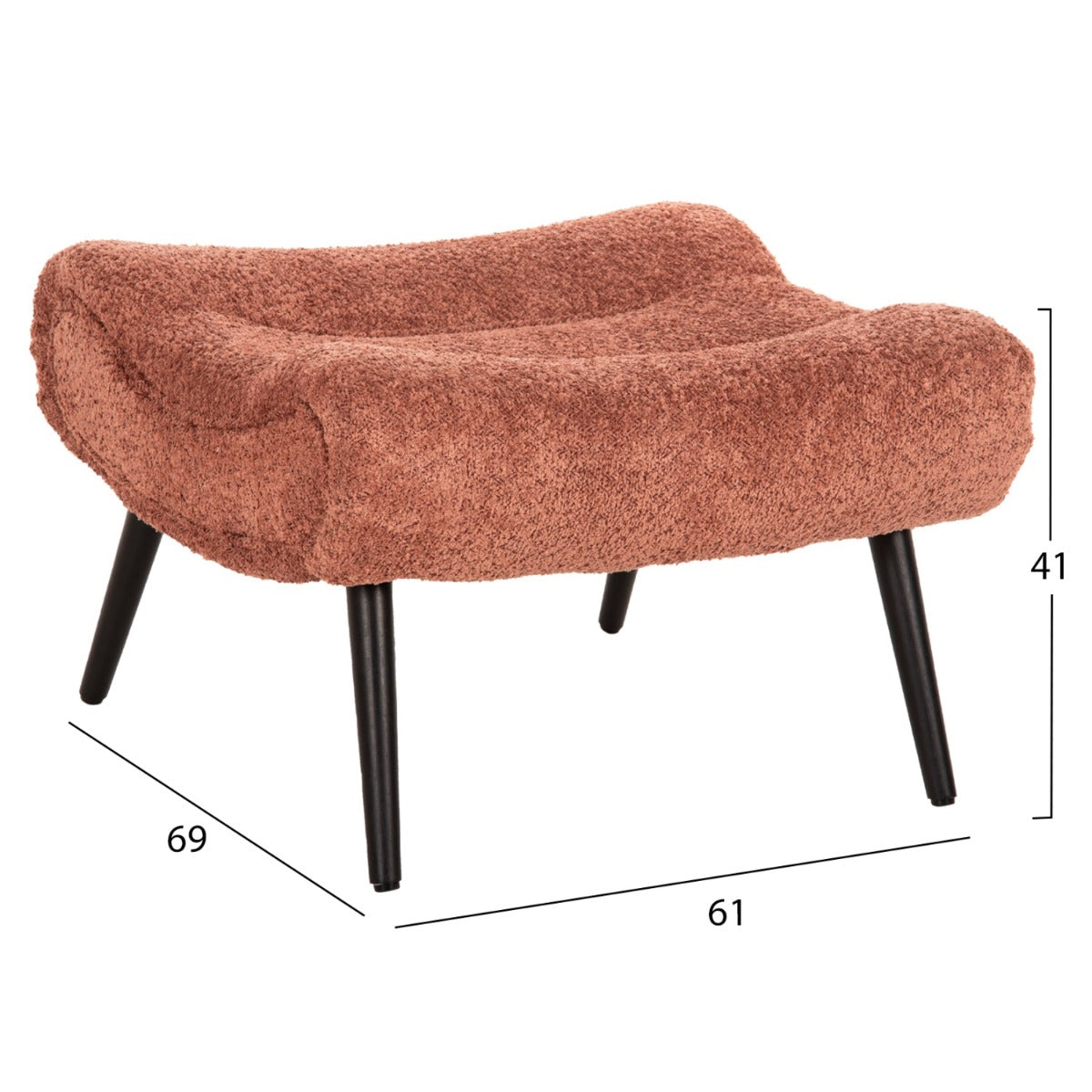 Taburet BARNES BOUCLE 68 x 58 CM