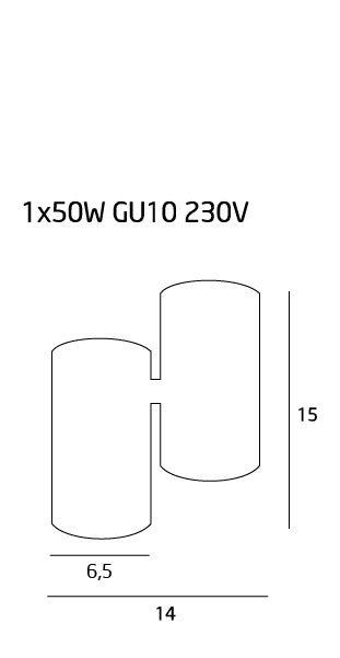Spot aplicat BARA 1L
