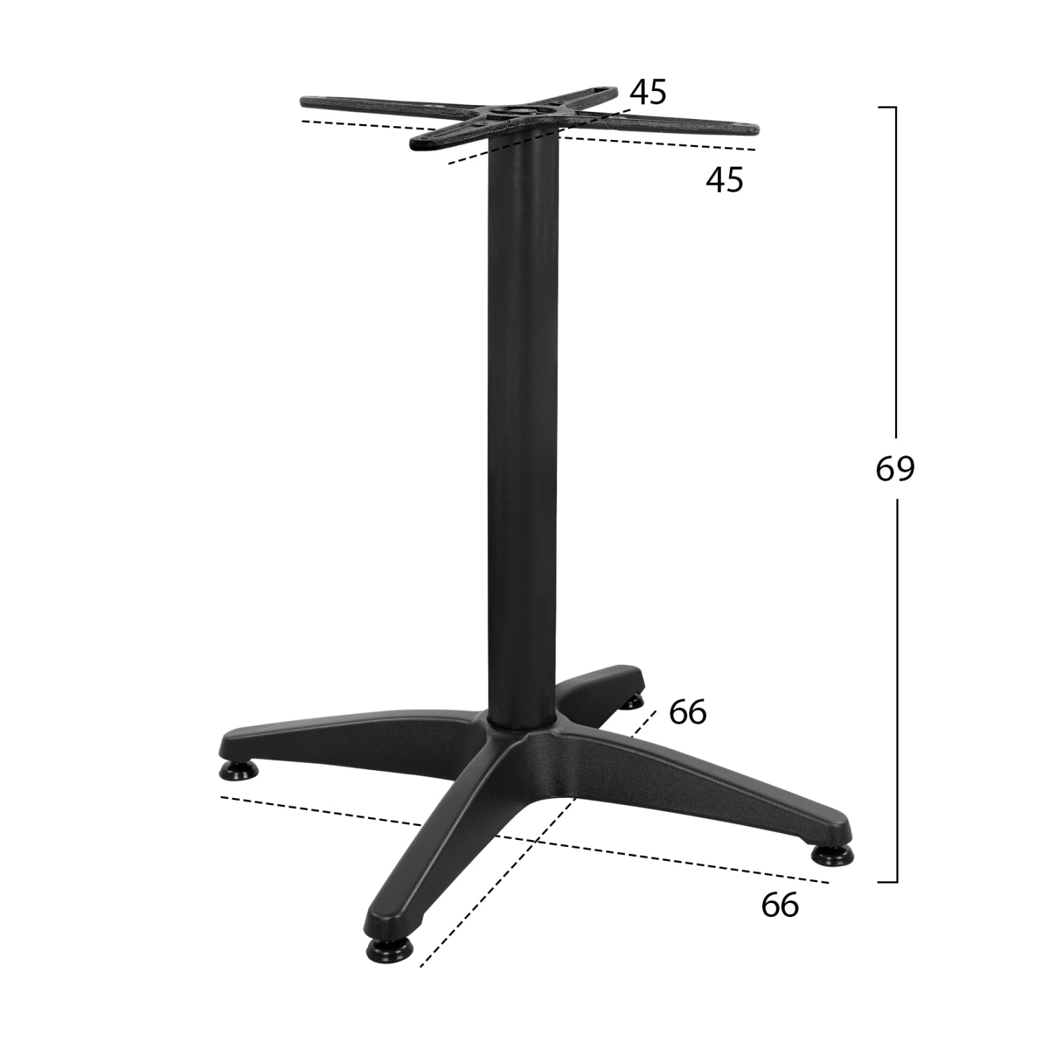 Picior masa GREGOR pentru blat 60-70 cm