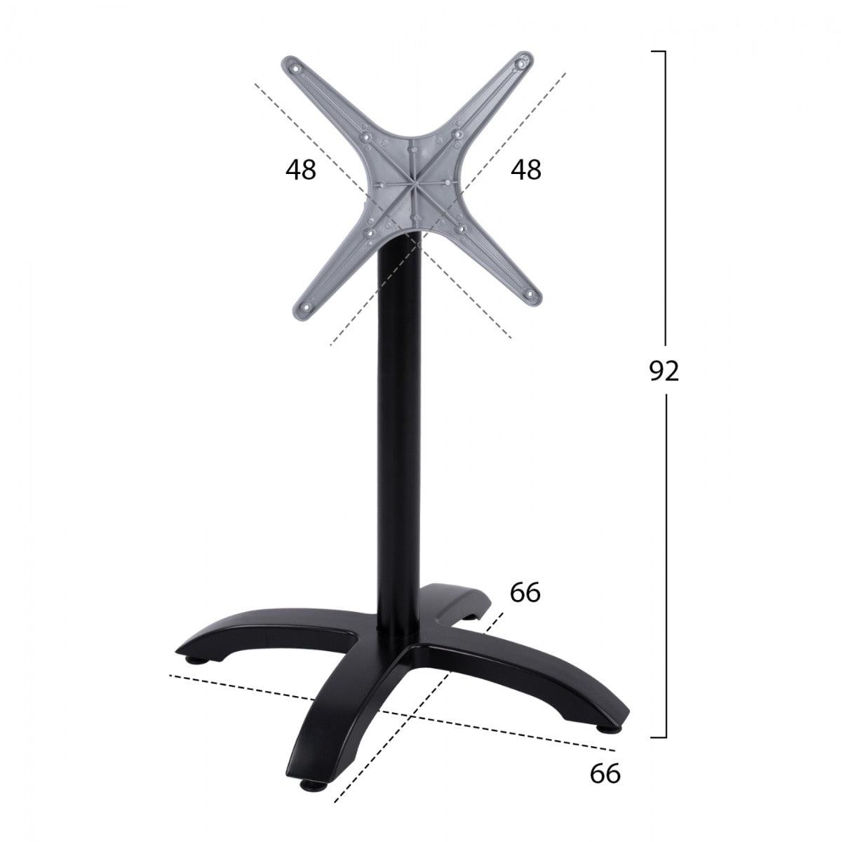 Picior masa pliabila TEODOR pentru mese 60 - 80 cm