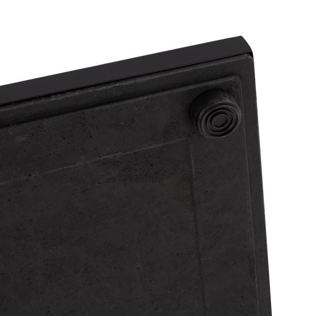 Picior masa FLOTT BLACK MATT pentru blat de 60-80 cm