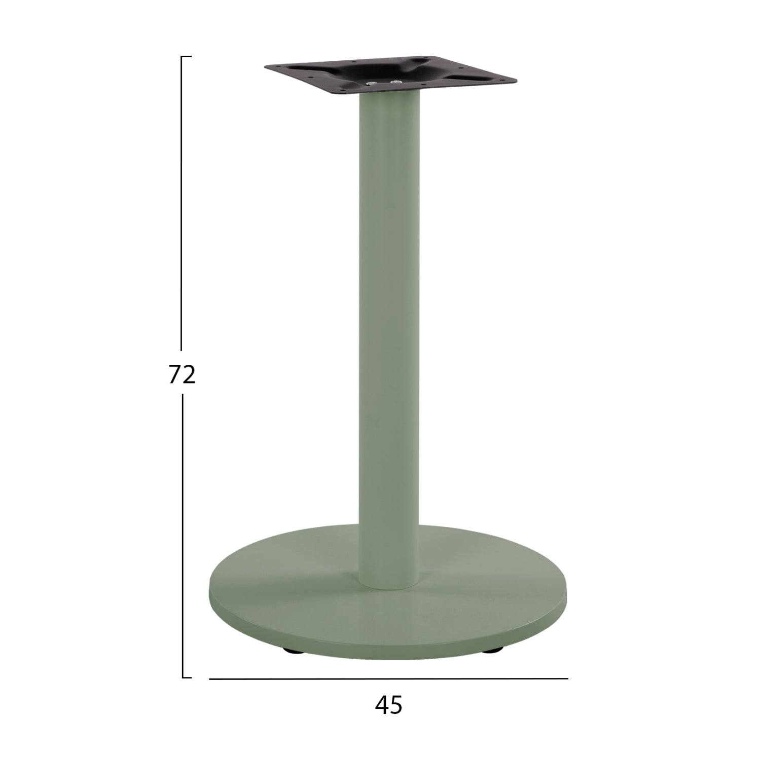 Picior masa TALA COLORS pentru blat de 60 / 70 cm