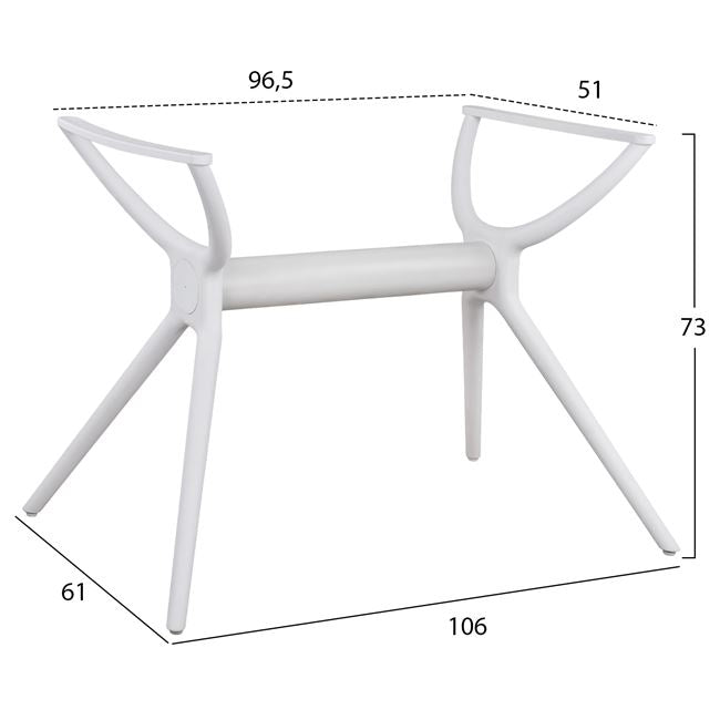 Picior masa FRENCH pentru blat 120x80 cm