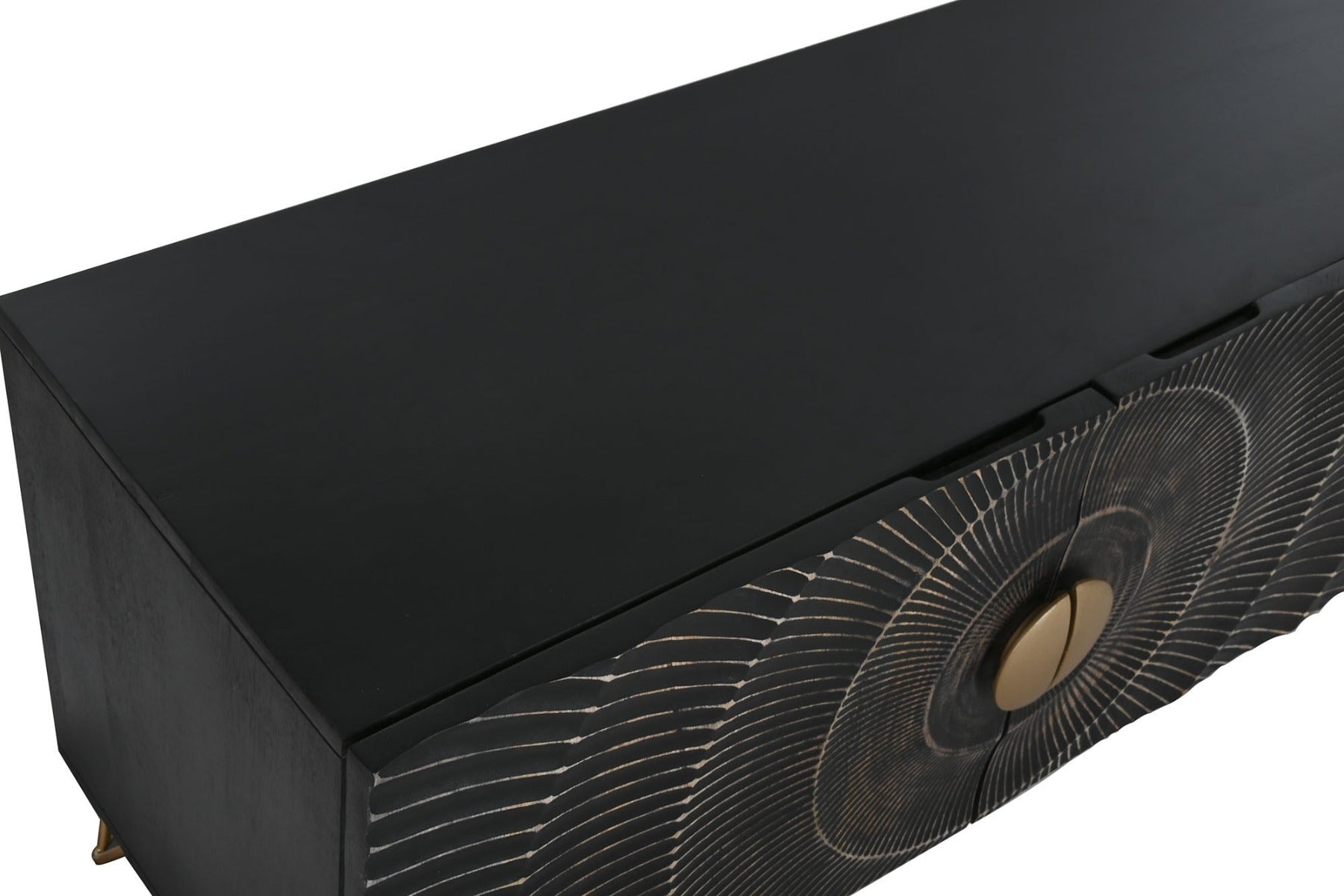 Comoda TV BAYERN BLACK 160 x 40 x 50 CM