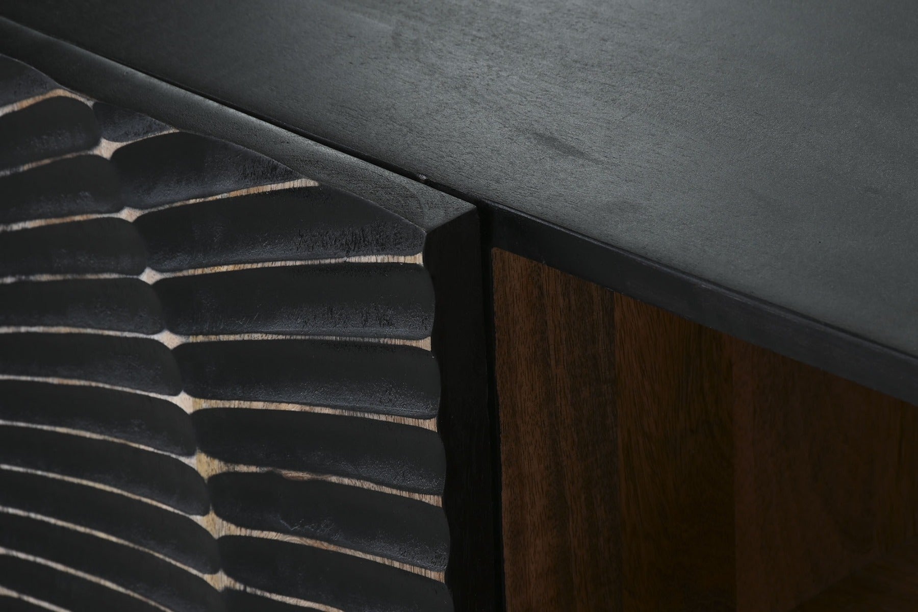 Comoda TV BAYERN BLACK 160 x 40 x 50 CM