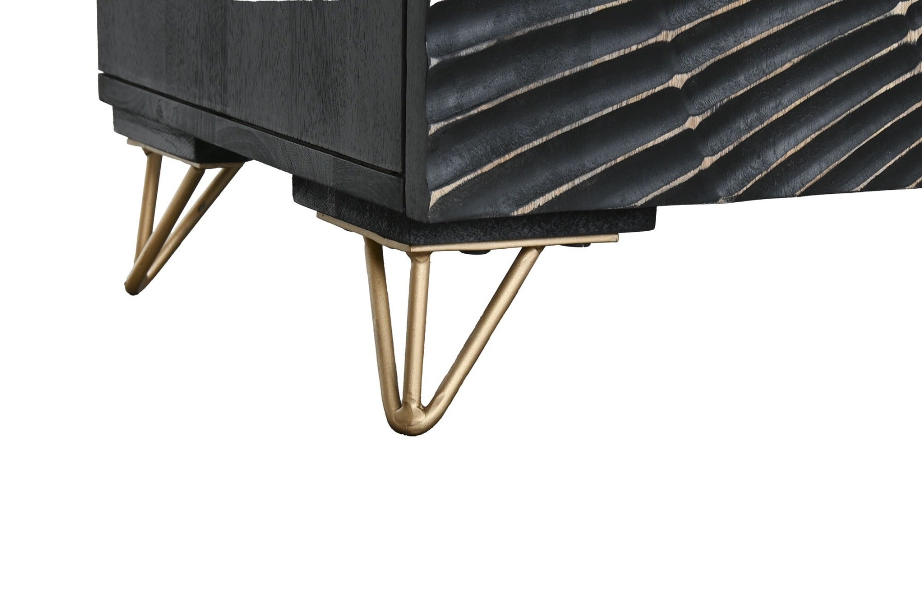 Comoda TV BAYERN BLACK 160 x 40 x 50 CM