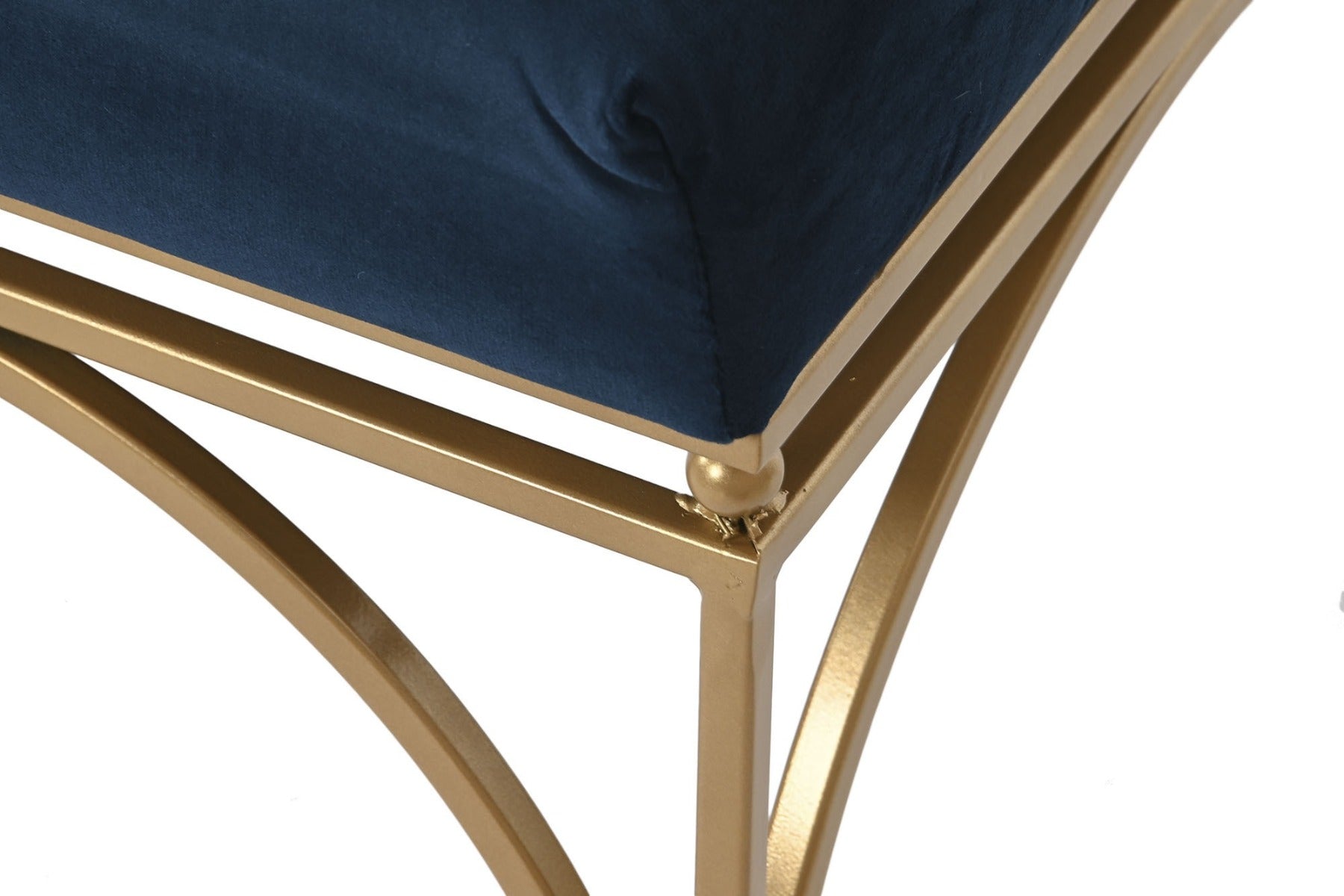 Set 2 taburete BELTRICE 59x36/80x40 CM-Albastru inchis - PROMO STOC