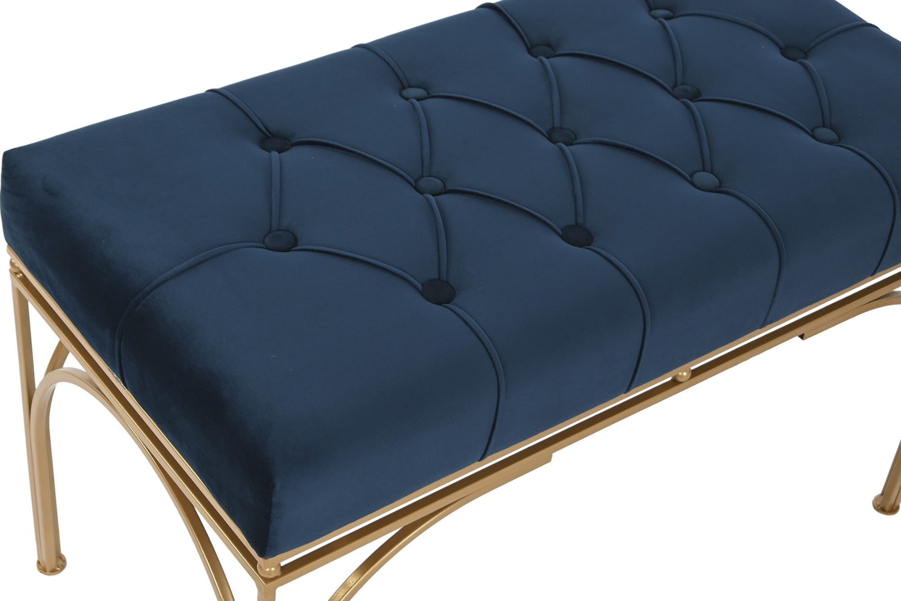 Set 2 taburete BELTRICE 59x36/80x40 CM-Albastru inchis - PROMO STOC