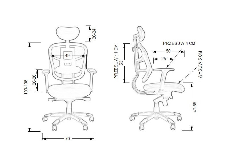 Scaun de birou BERNAL
