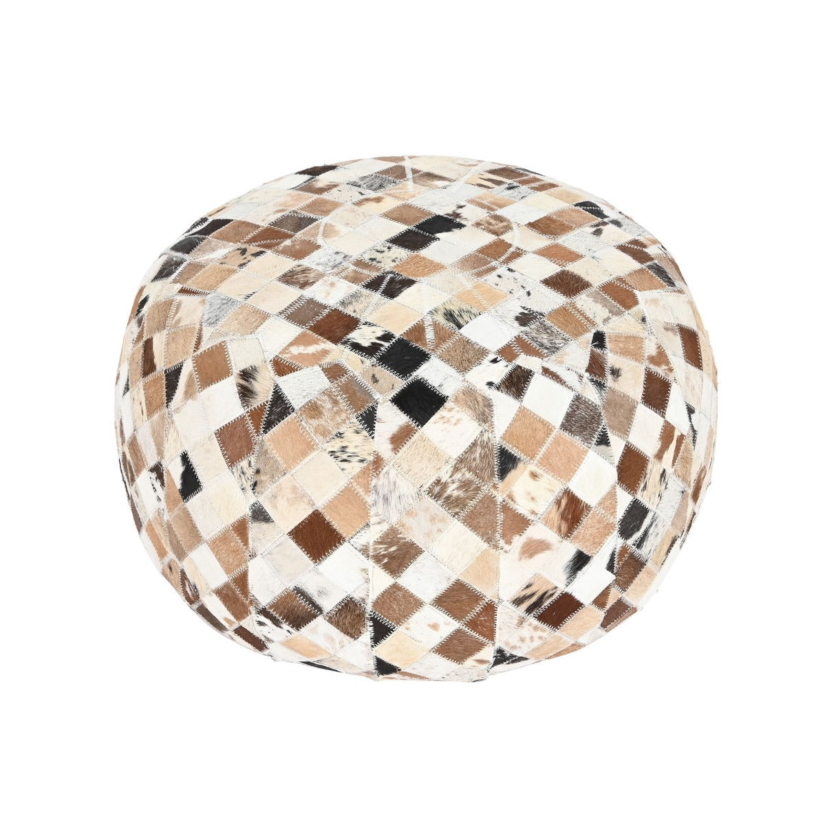 Taburet puf BERNICE LEATHER Ø48 CM