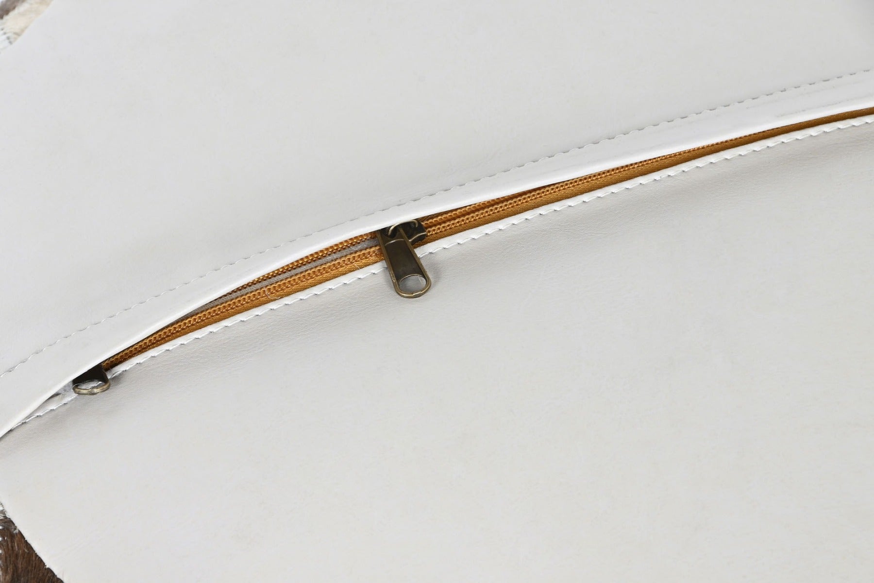 Taburet puf BERNICE LEATHER Ø48 CM