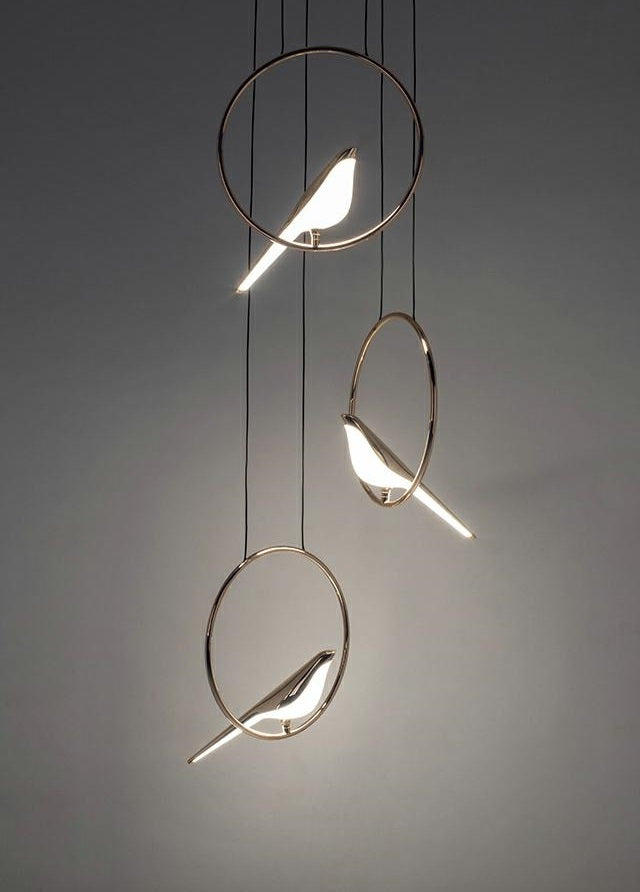 Lampa suspendata BERUDO BIRD GOLD