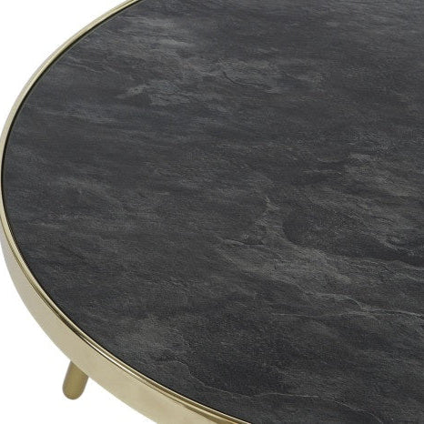 Masuta de cafea BLISE BLACK Ø82 x 40 CM