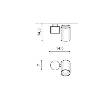 Spot aplicat BONIFA Alb