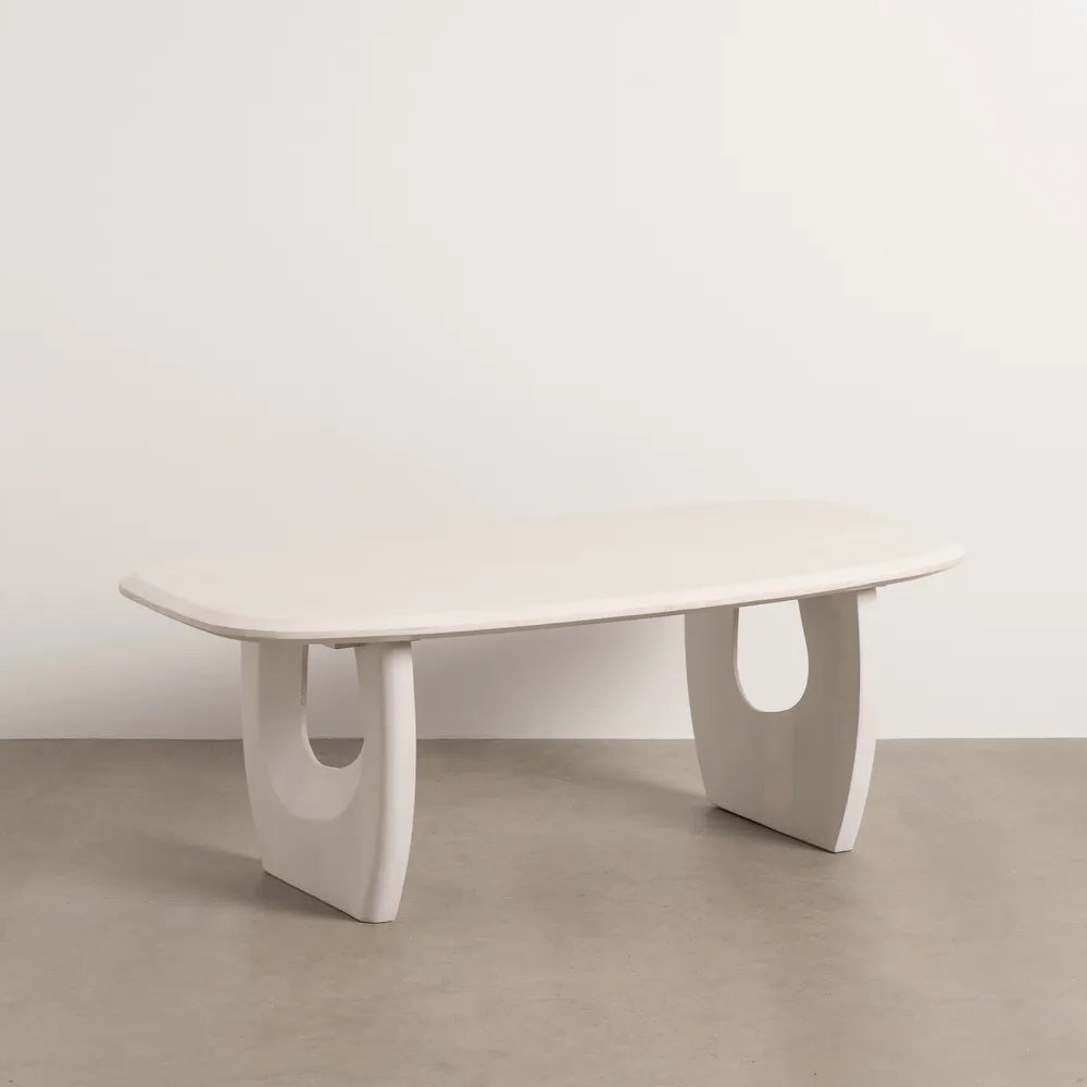 Masuta de cafea BONSA WORN WHITE 130 x 70 x 46 CM