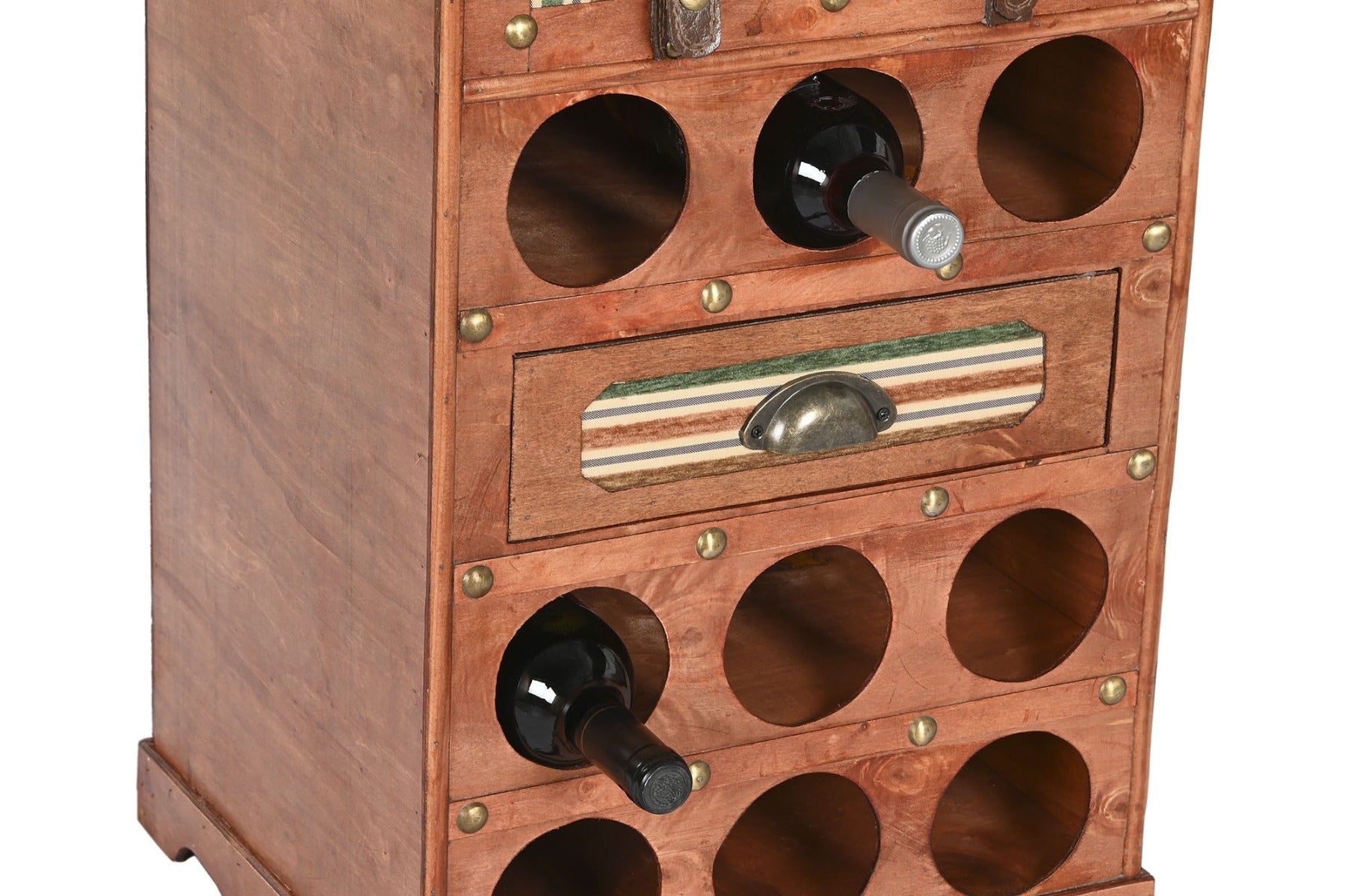 Suport sticle vin BONTICELO BROWN 40 x 35 x 71 CM