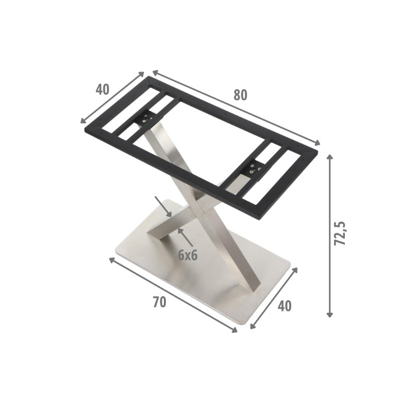 Picior masa BORGO CROM