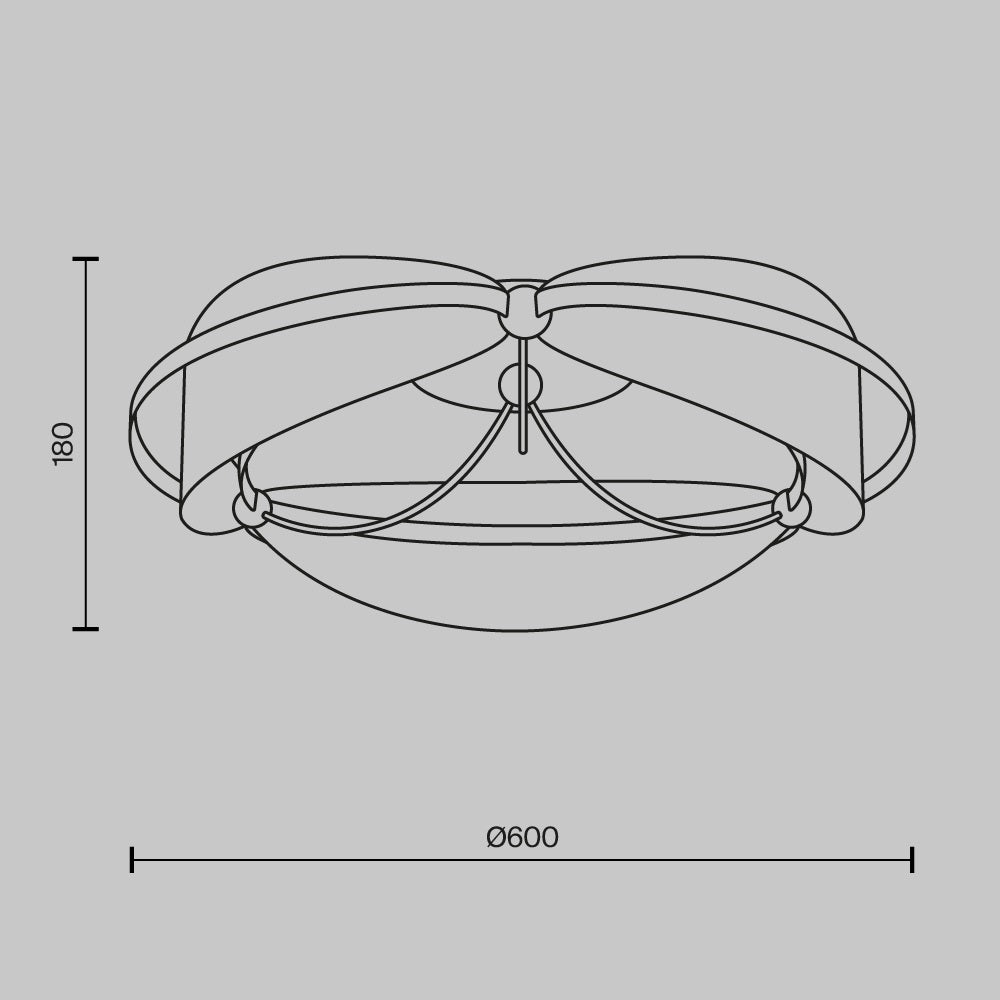 Plafoniera BREZA BRASS