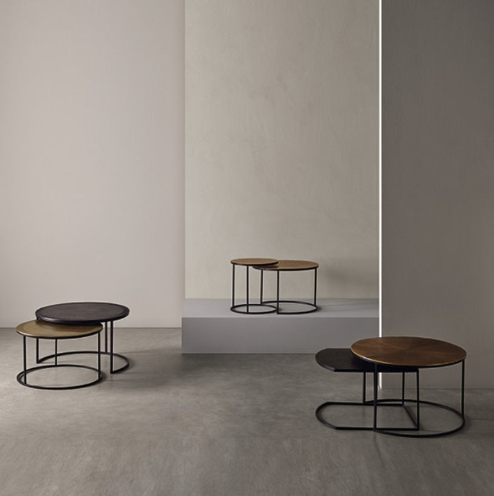 Set 2 masute de cafea BRITAS Ø75/65 x 44/39 CM