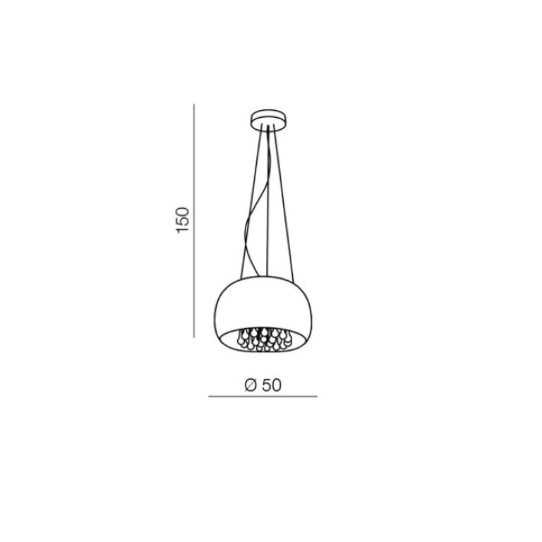 Lampă suspendată BURN 2