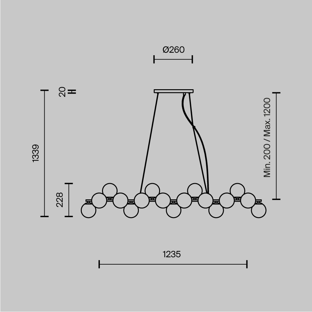 Lampa suspendata MARTENO