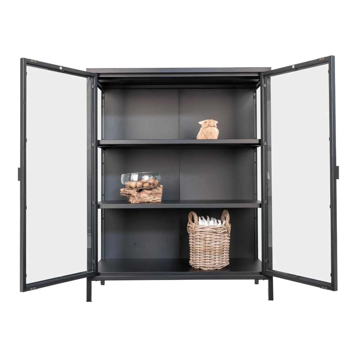 Vitrina CALBOT BLACK 80 x 40 x 101 CM