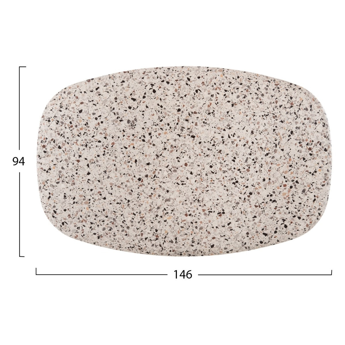 Blat masa WERZALIT CALTO TERRAZZO 146 x 94 CM