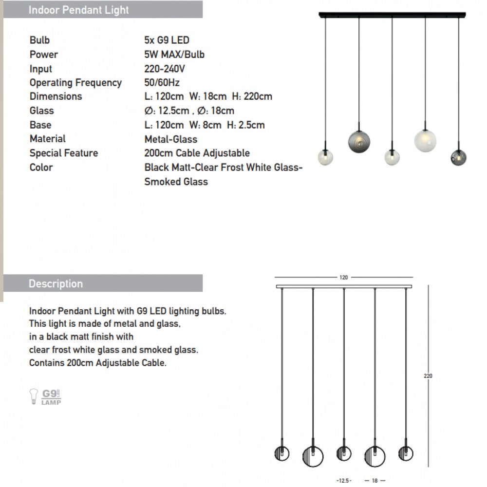 Lampa suspendata CANON LINIAR