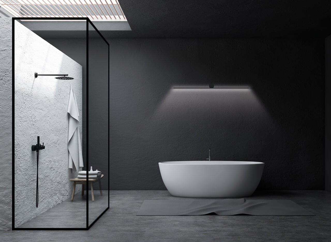 Aplica de perete RADIAN negru mat