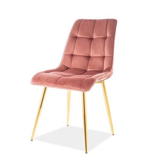 Scaun KIM GOLD-VELVET