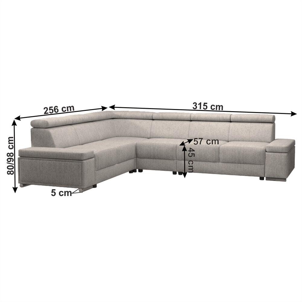 Coltar stanga CINDYS 315 CM