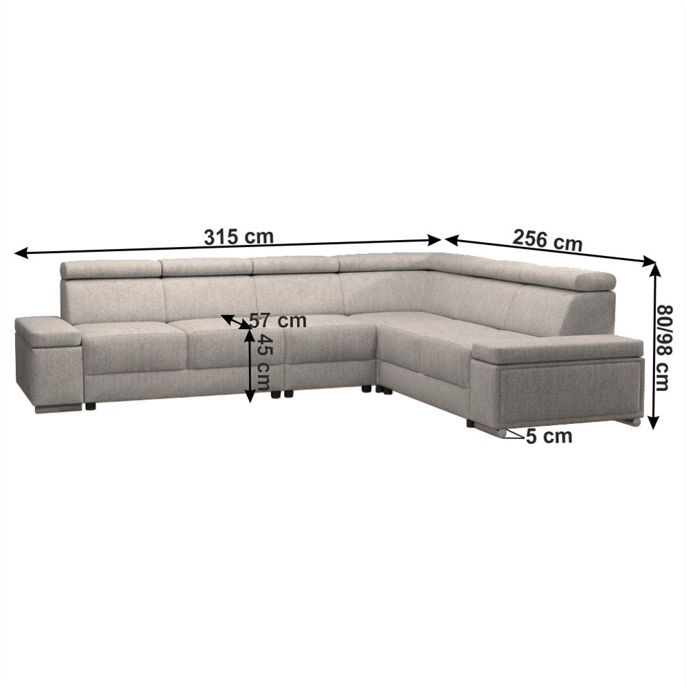Coltar dreapta CINDYS 315 CM