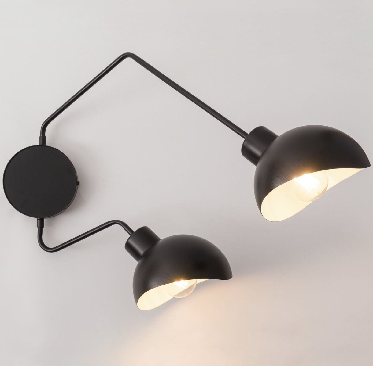 Aplica de perete CLARISA L2 negru - PROMO STOC