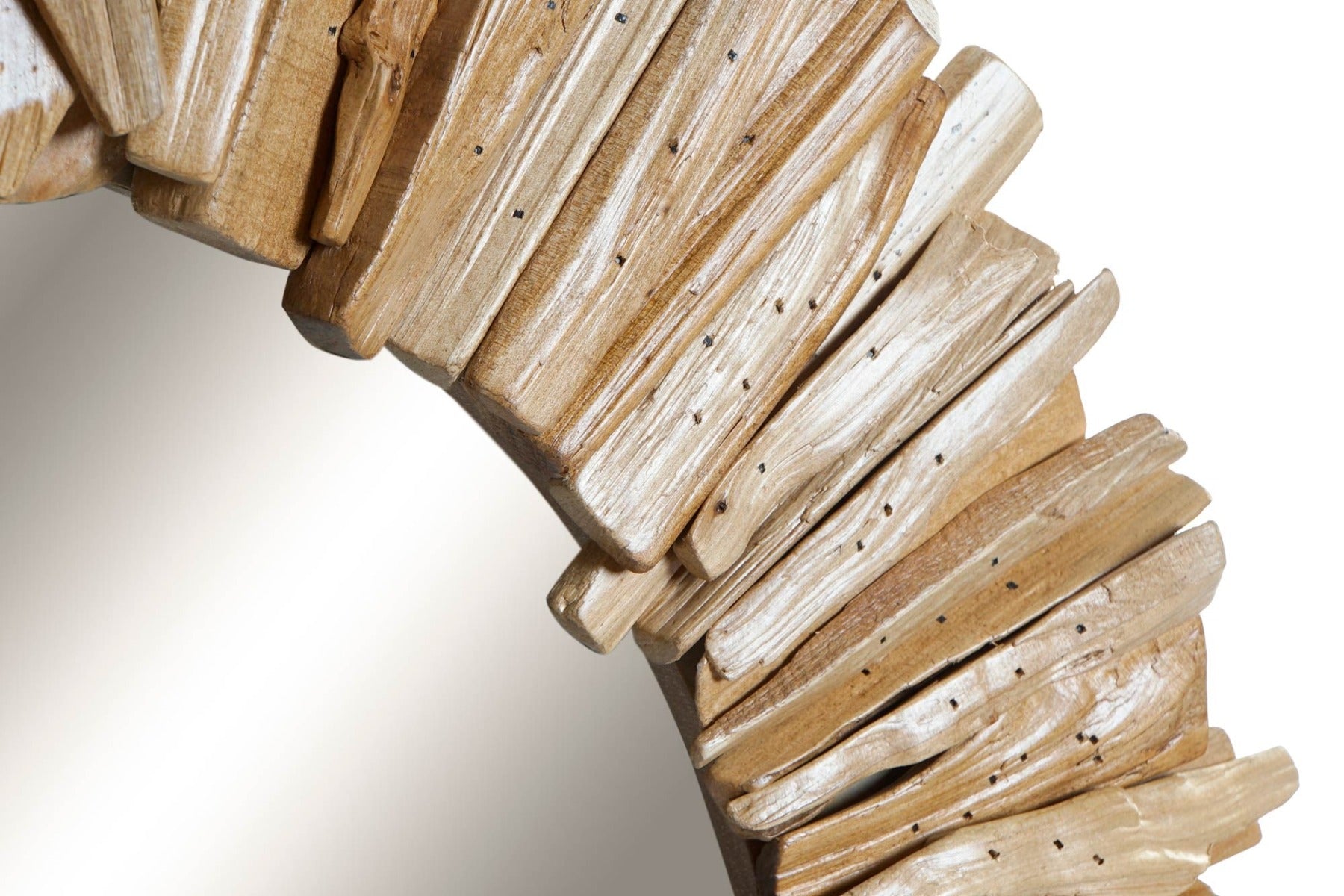 Oglinda de perete COREY NATURAL Ø60 CM