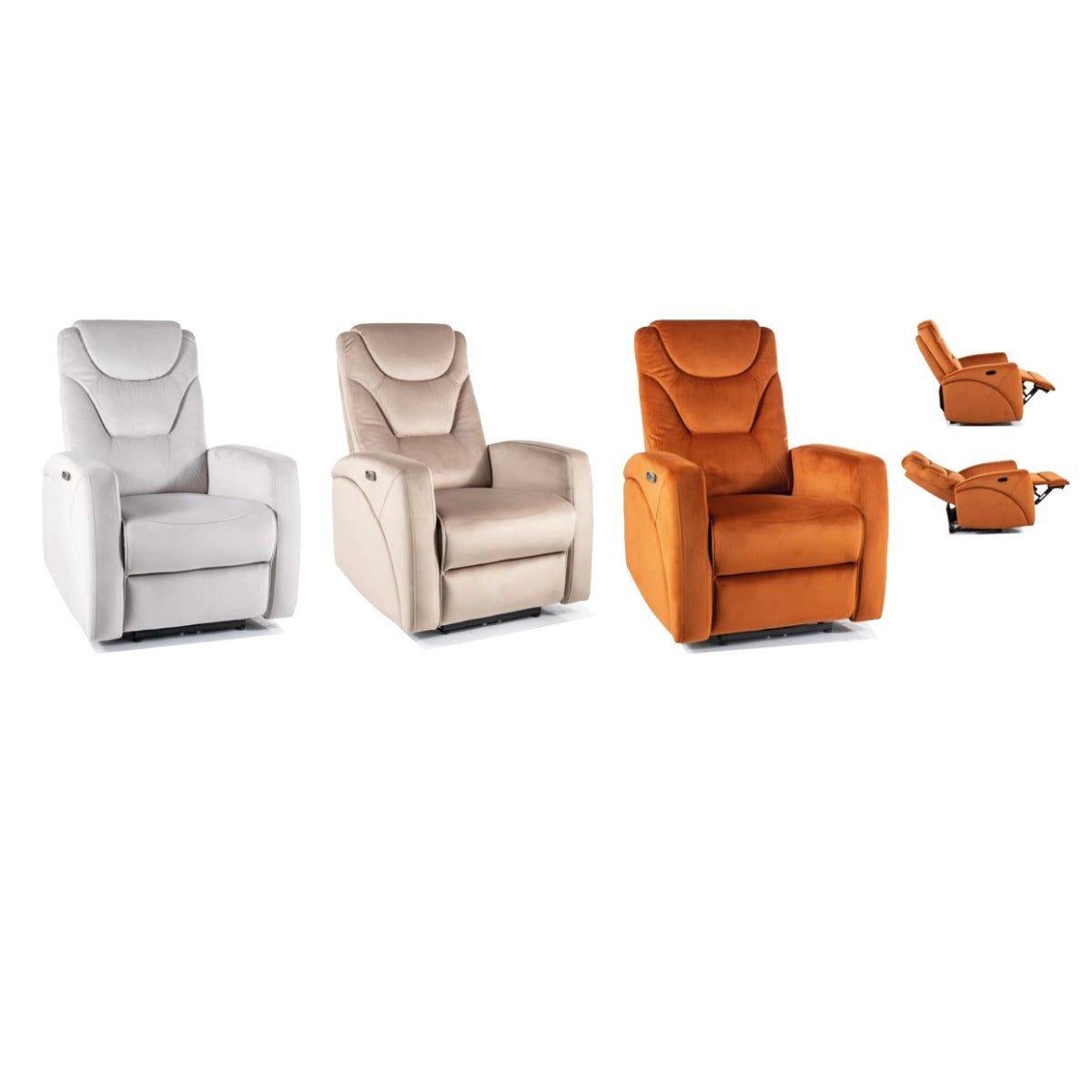 Fotoliu rabatabil CORINA VELVET