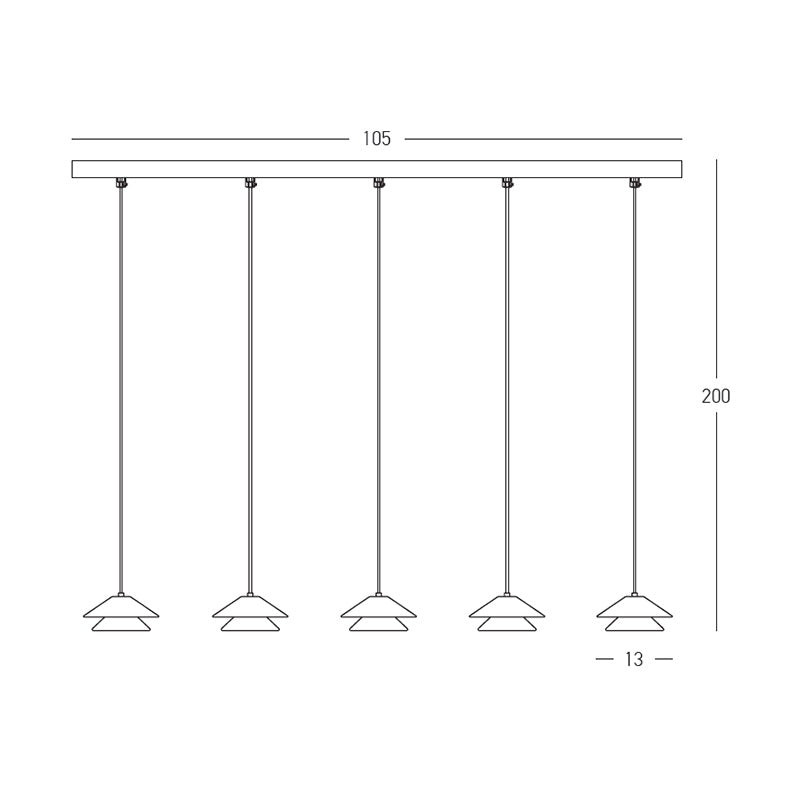 Lampa suspendata NODERIS Ø13 cm