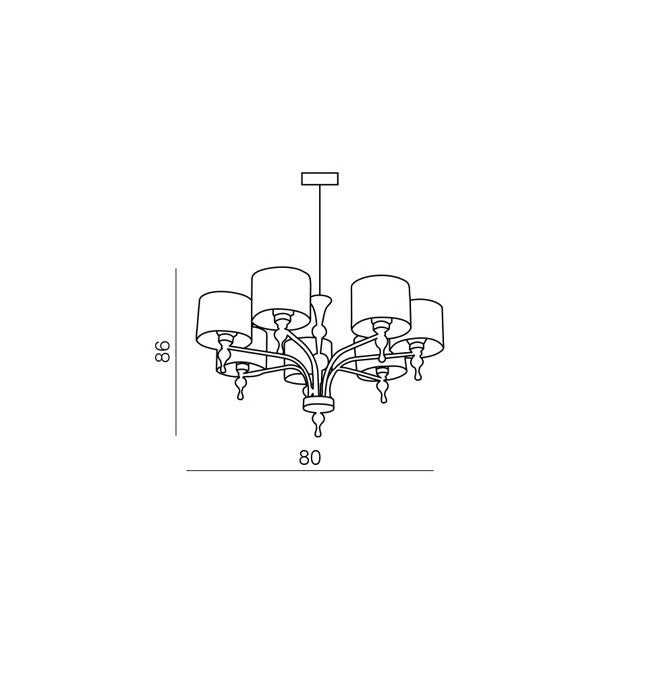 Lampa suspendata CREST 7L