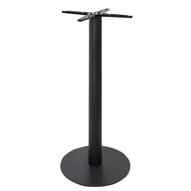 Picior masa bar CROSSED BLACK pentru blat de 60/70 cm