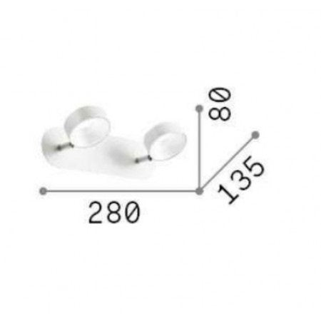 Aplica de perete CROSY DOUBLE LED