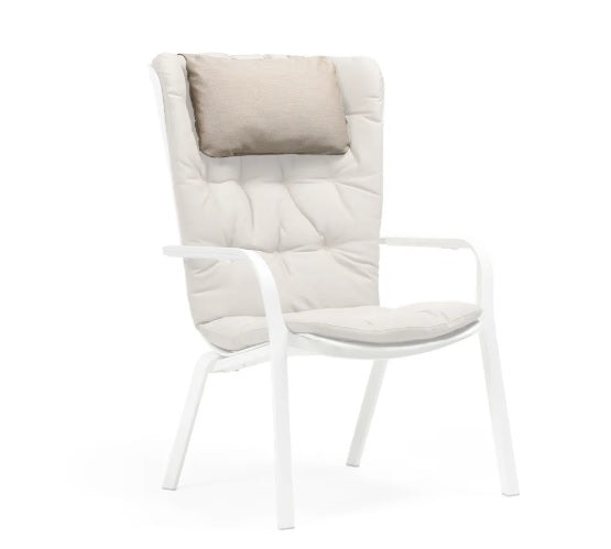 Fotoliu terasa rabatabil OLIO cu perna - Agave - PROMO