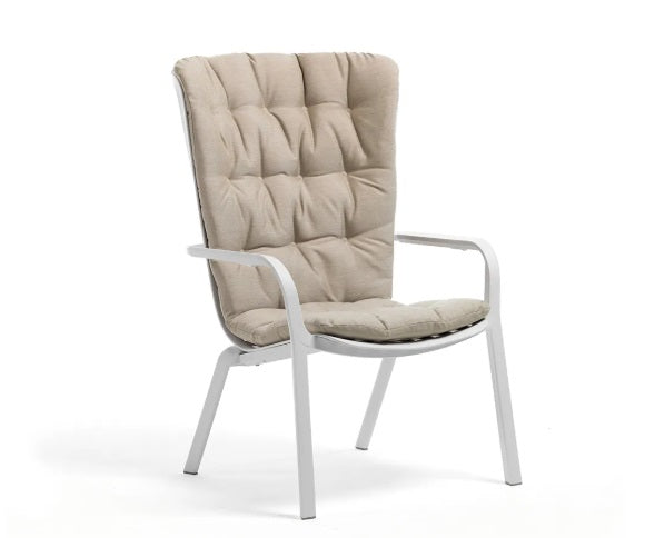 Fotoliu terasa rabatabil OLIO cu perna - Agave - PROMO