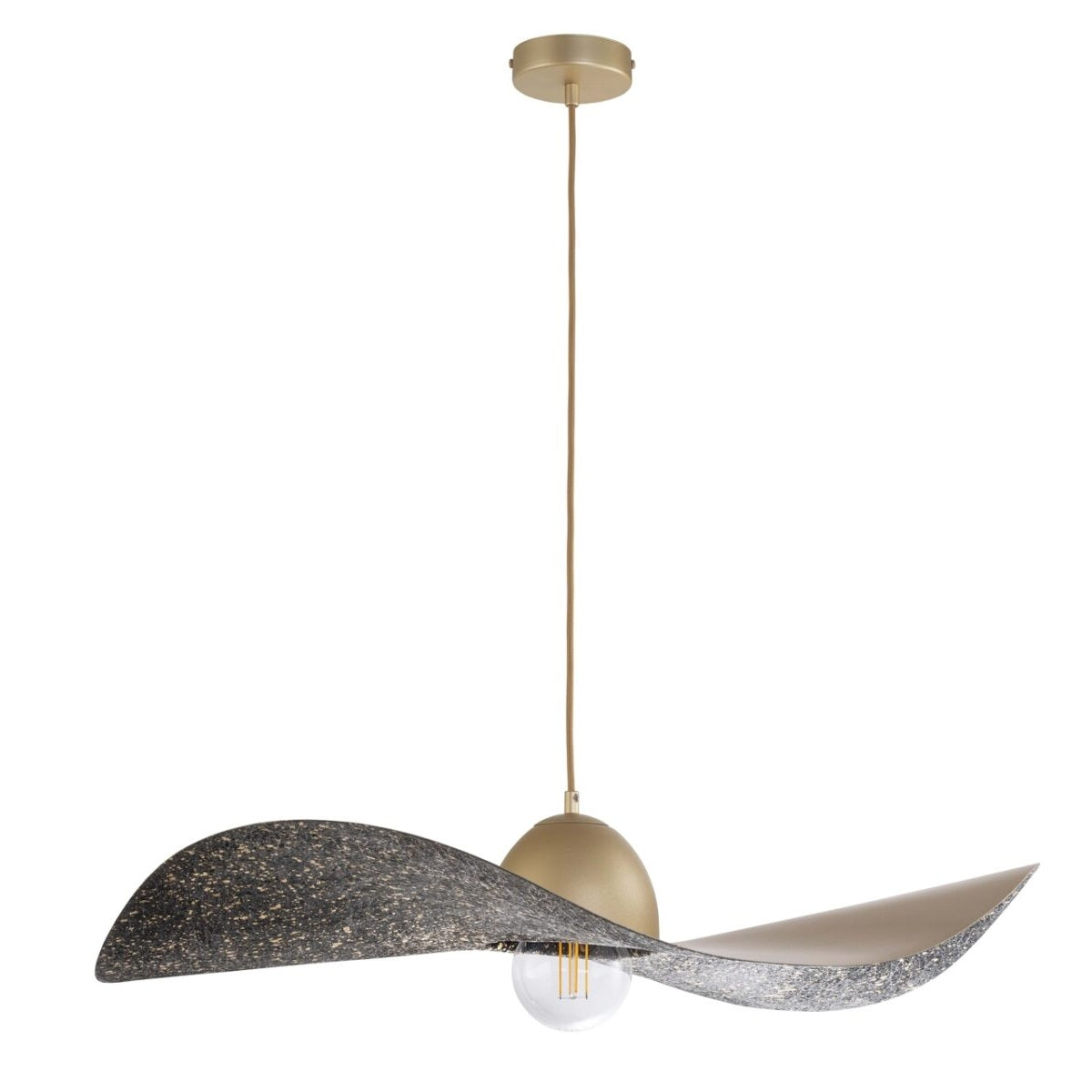 Lampa suspendata CYRILA GOLD/BLACK