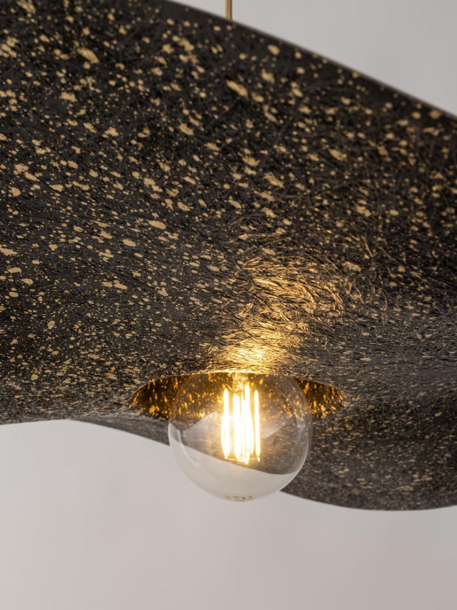 Lampa suspendata CYRILA GOLD/BLACK