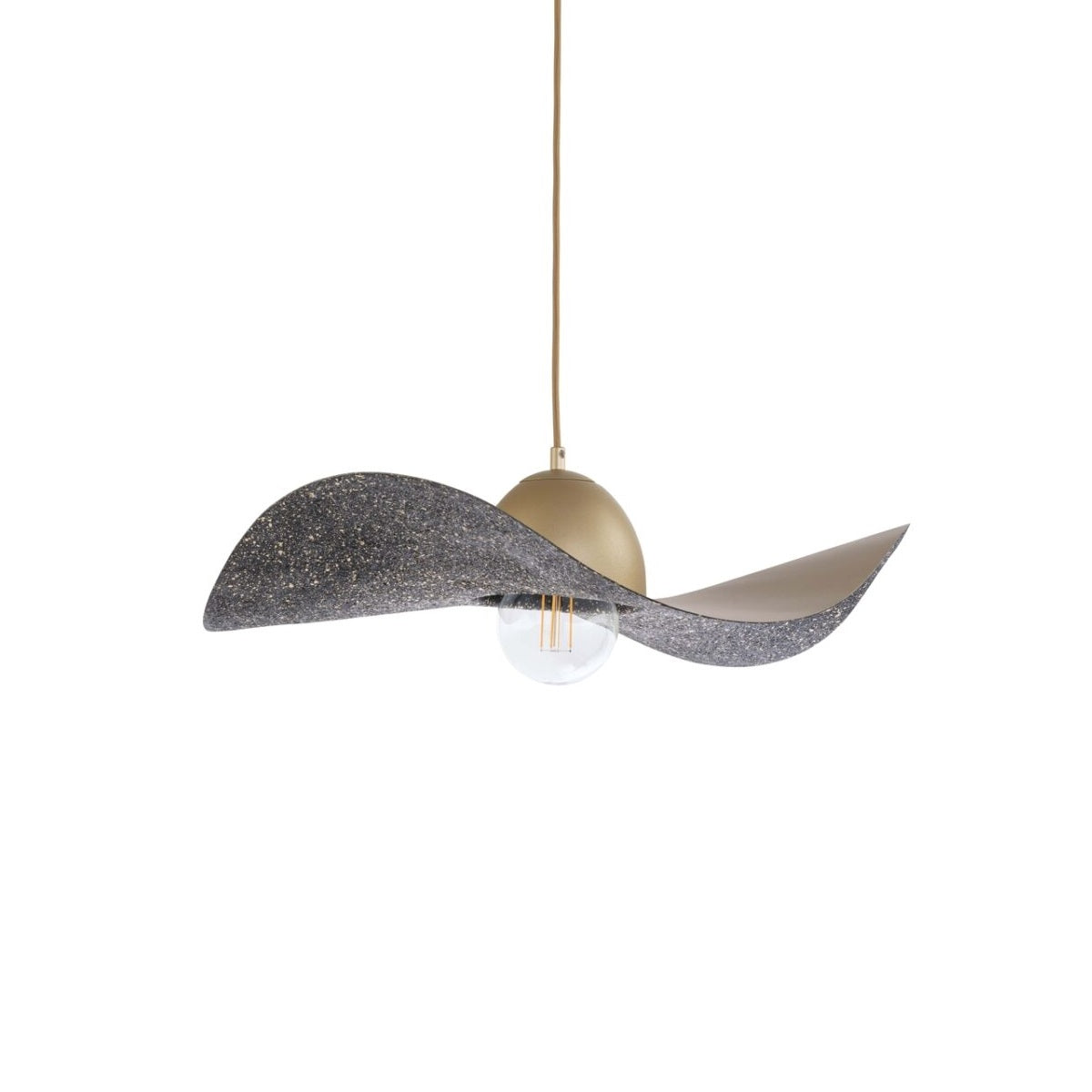 Lampa suspendata CYRILA GOLD/BLACK