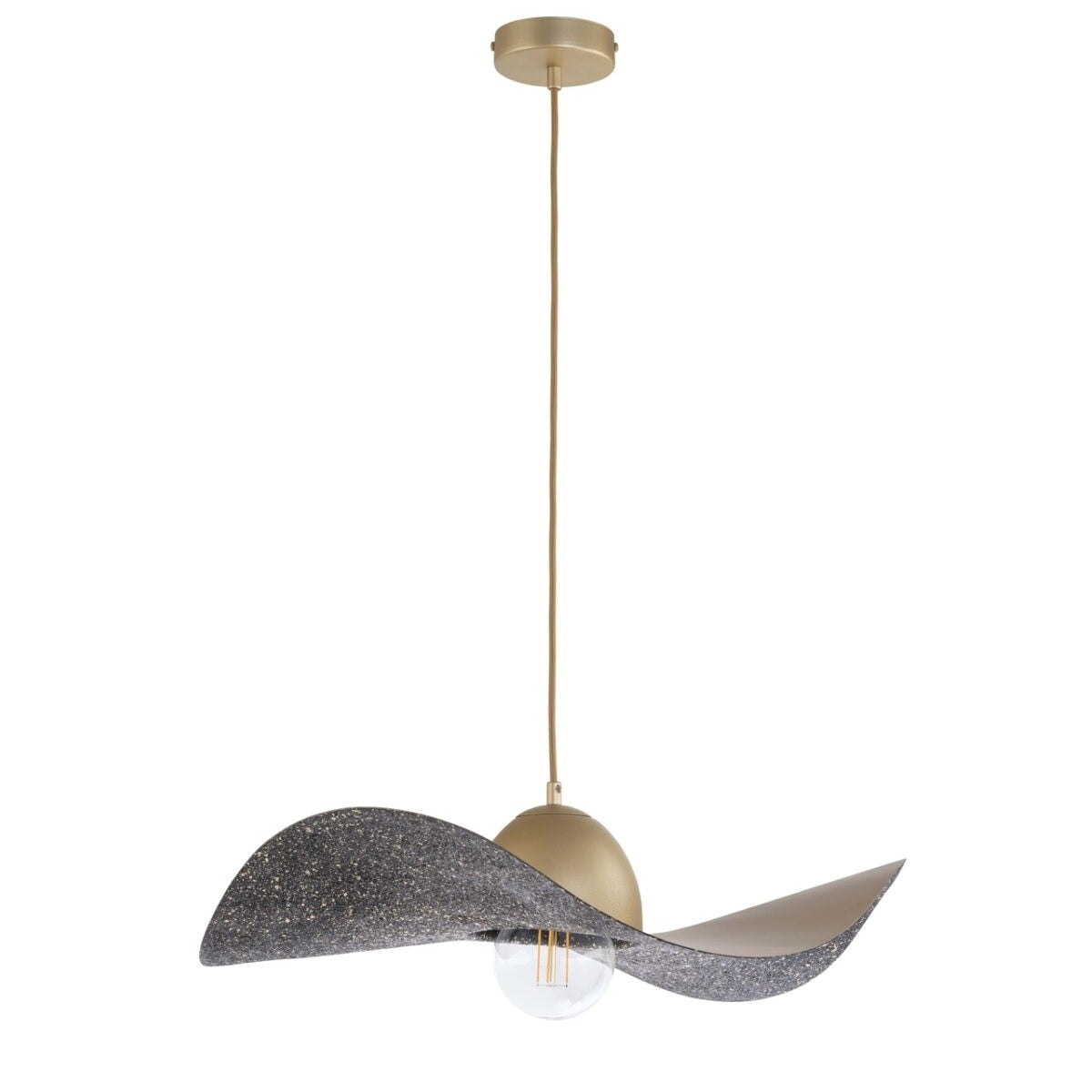 Lampa suspendata CYRILA GOLD/BLACK