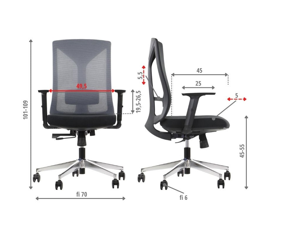 Scaun de birou CYRON CROM