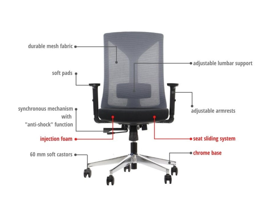 Scaun de birou CYRON CROM