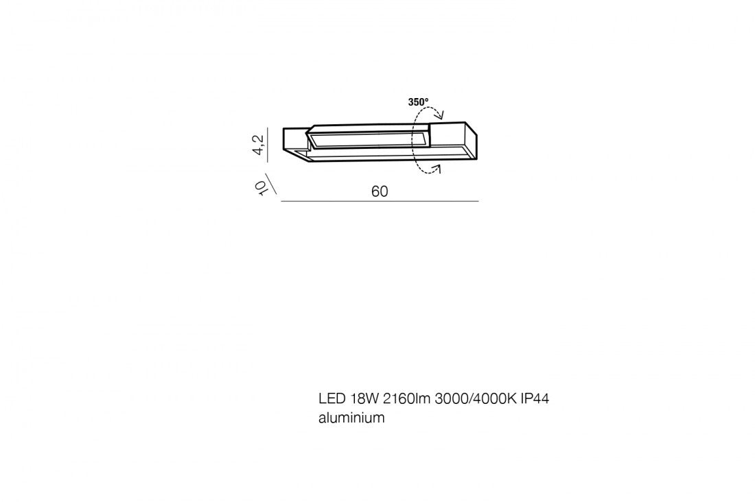 Aplica de perete DALI 60